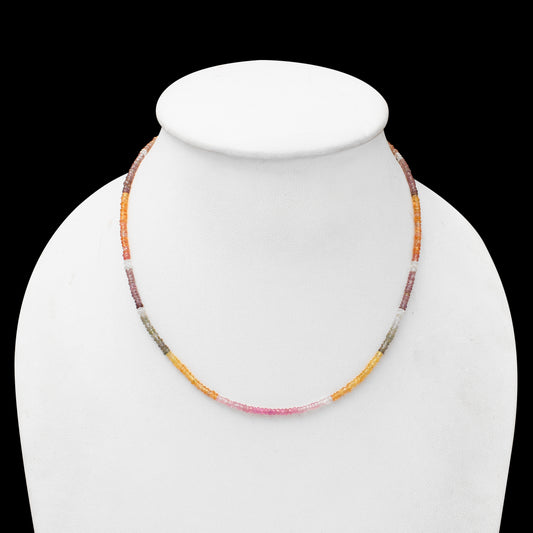 Top Quality Multi Sapphire Faceted Cut Necklace : A Shimmering Gift She'll Cherish