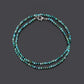 Natural Turquoise Faceted Round 3mm Beaded Necklace - Every Occasion Jewelry