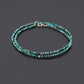 Natural Turquoise Faceted Round 3mm Beaded Necklace - Every Occasion Jewelry