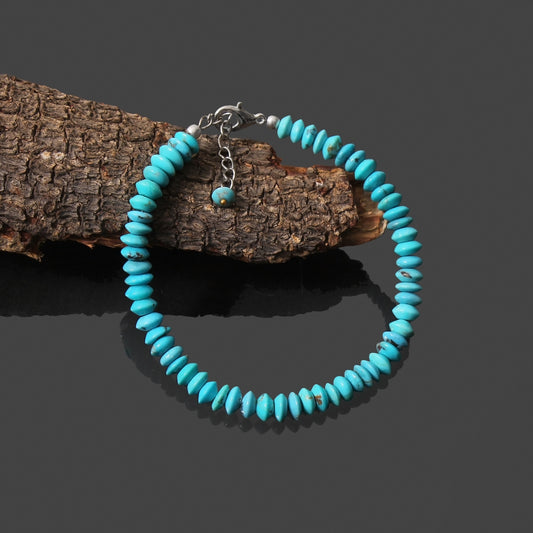 Essence: Turquoise Saucer-Shaped 6mm Bracelet