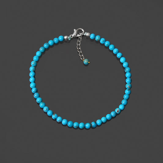 Turquoise Smooth Round 4.5mm Bracelet