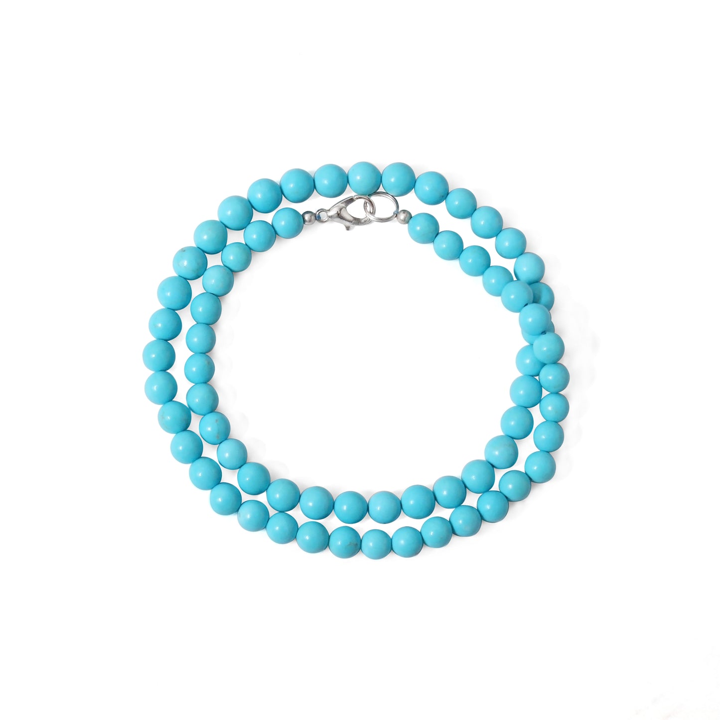 Charm: Turquoise Smooth Round Necklace