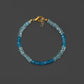 High Quality Aquamarine and Apatite Gemstone Bracelet