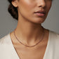 Natural Multi-Color Sapphire Faceted Bead Necklace | Genuine Sapphire Gemstone Jewelry with Silver Clasp