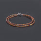 Natural Multi-Color Sapphire Faceted Bead Necklace | Genuine Sapphire Gemstone Jewelry with Silver Clasp