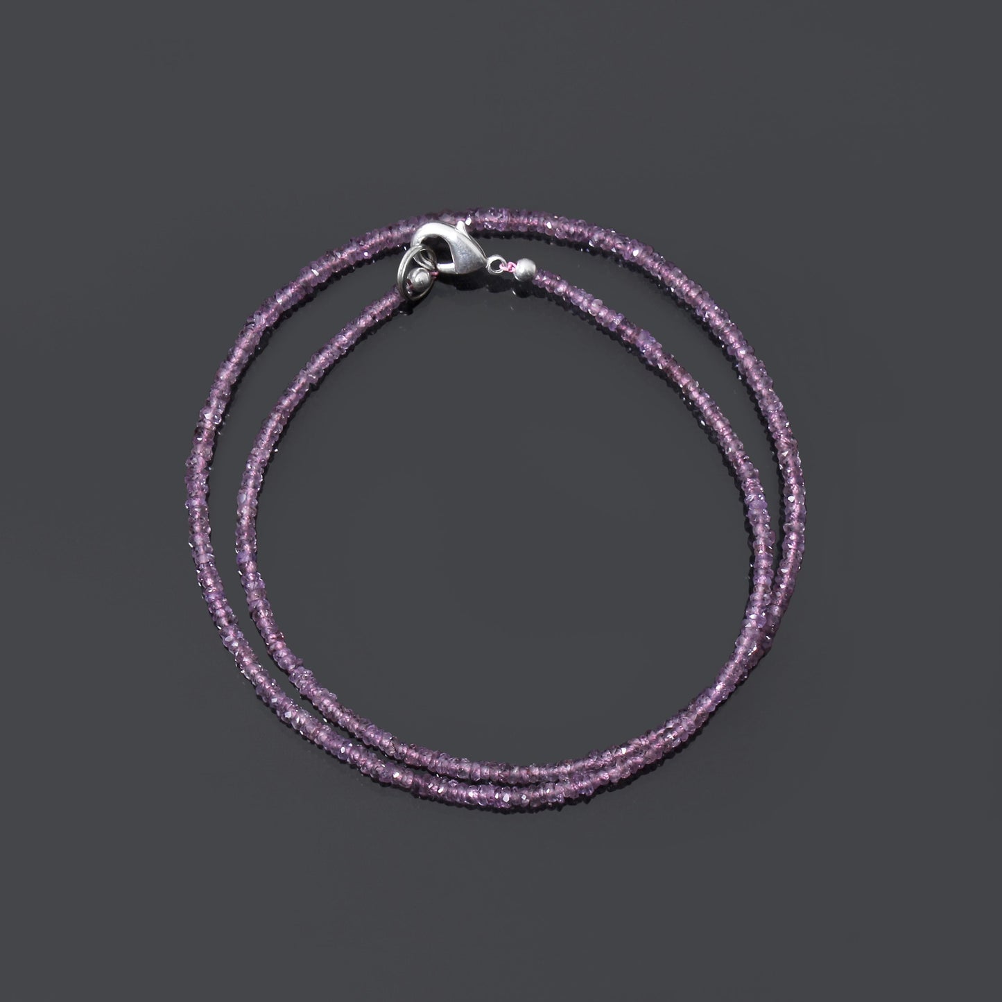 High Quality Natural Purple Sapphire Faceted Bead Bracelet | Genuine Sapphire Gemstone Minimalist Jewelry