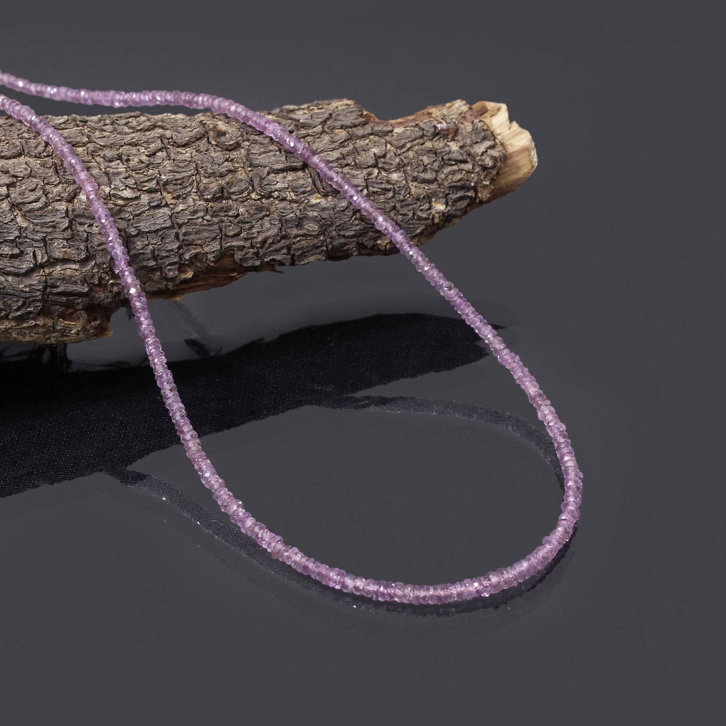 High Quality Natural Purple Sapphire Faceted Bead Bracelet | Genuine Sapphire Gemstone Minimalist Jewelry