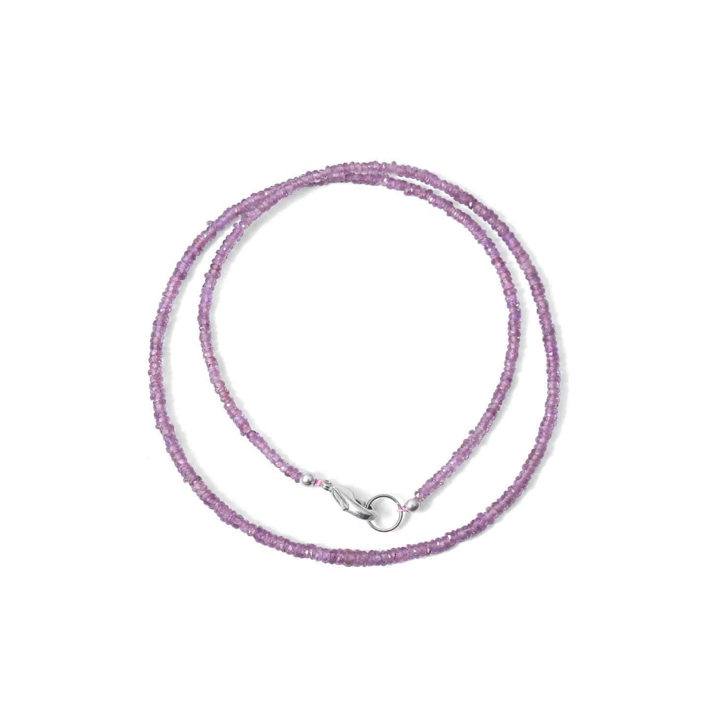 High Quality Natural Purple Sapphire Faceted Bead Bracelet | Genuine Sapphire Gemstone Minimalist Jewelry
