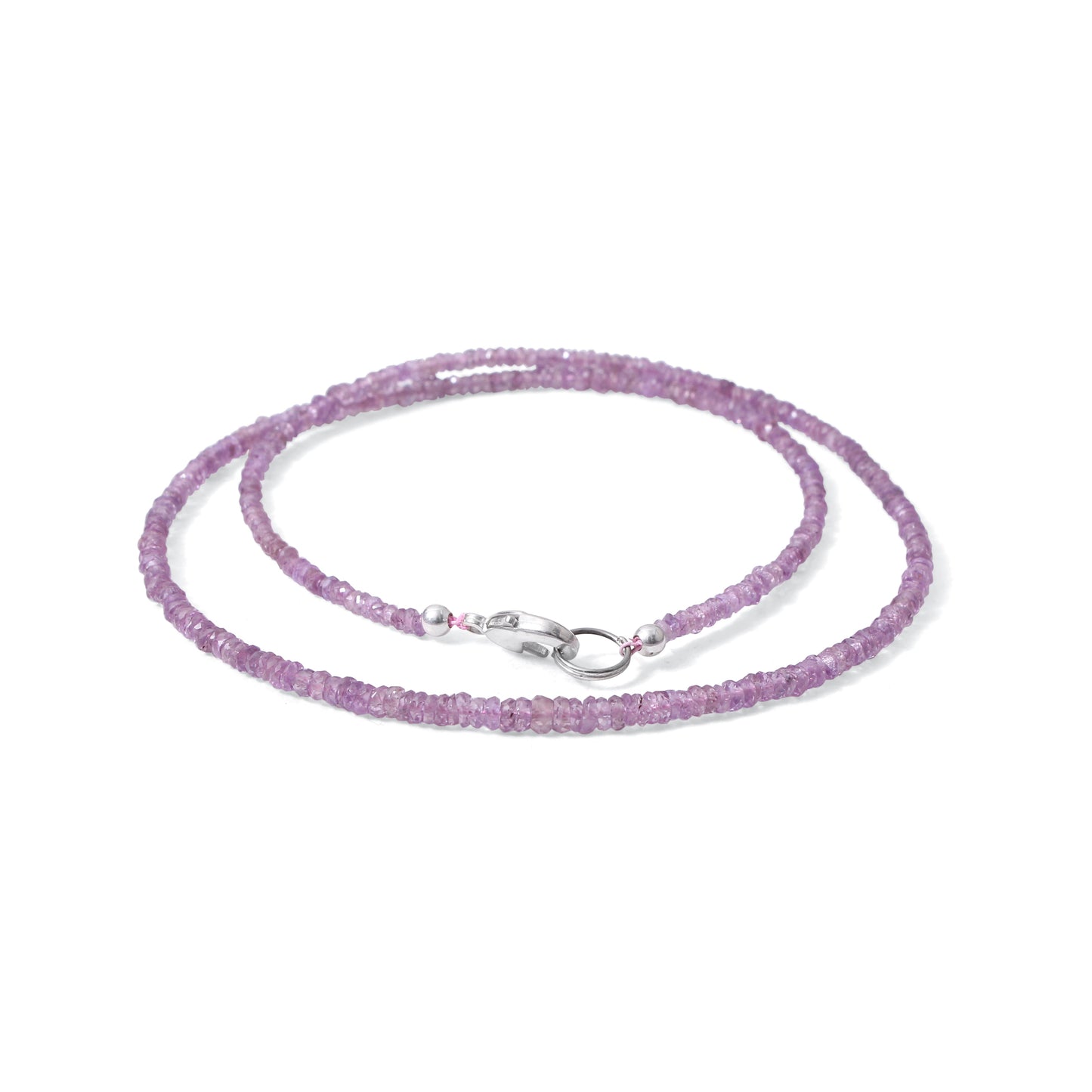 High Quality Natural Purple Sapphire Faceted Bead Bracelet | Genuine Sapphire Gemstone Minimalist Jewelry