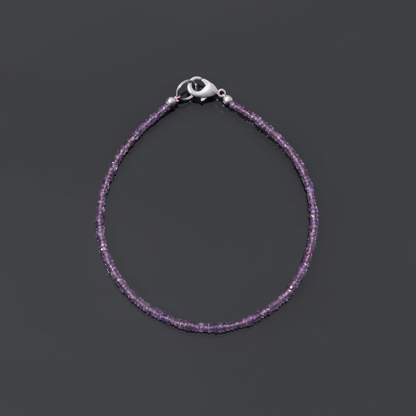 Natural Purple Sapphire Faceted Beaded Necklace – Dainty Handmade Sapphire Gemstone Jewelry | Elegant Feminine Statement Piece