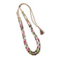 Natural Multi Tourmaline 2-Layer Gemstone Necklace – Plain Tumble Beads (6x8mm–11x15mm) Multi-Color Jewelry