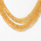 Natural Yellow Sapphire 7-Layer Gemstone Necklace – Faceted Rondelle Beads 2.5–3 mm | Multi-Strand Jewelry