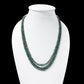 Natural Emerald 3 Layer Gemstone Necklace – Faceted Rondelle Gemstone Beads (3.5–6 mm) | Elegant Handcrafted Green Emerald Jewelry