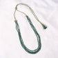 Natural Emerald 3 Layer Gemstone Necklace – Faceted Rondelle Gemstone Beads (3.5–6 mm) | Elegant Handcrafted Green Emerald Jewelry