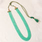 Natural Green Aventurine 5 Layer Gemstone Necklace – Faceted Rondelle Gemstone Beaded Statement Jewelry 3-4 mm