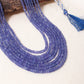 Natural Tanzanite 7 Layers  Gemstone Necklace – Faceted Rondelle Handmade Statement Jewelry