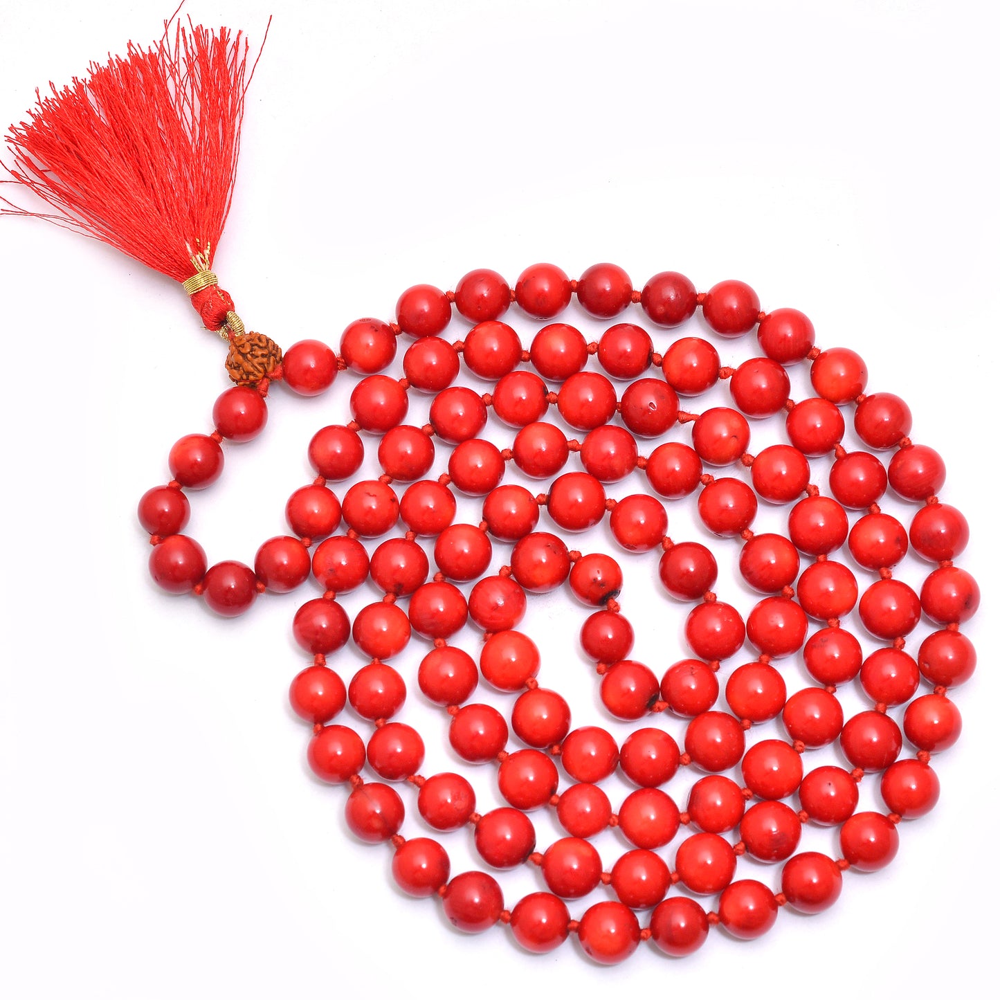 Red Coral Japa Mala - Vitality & Passion Meditation Beads