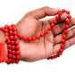 Red Coral Japa Mala - Vitality & Passion Meditation Beads