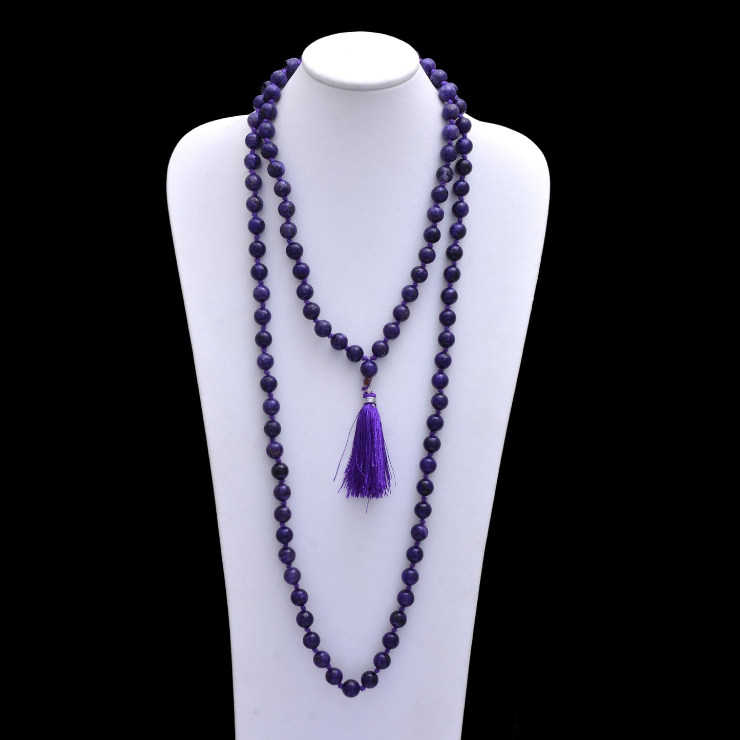 Handcrafted Charoite Gemstone Japa Mala – Elevate Your Spiritual Practice with Healing Energy