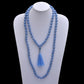 Angelite Gemstone Japa Mala - Enhance Spiritual Growth & Inner Peace