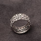 925 Sterling Silver Swirl Pattern Ring – Artistic Filigree Design for Timeless Elegance