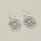 925 Sterling Silver Floral Mandala Dangle Earrings | Handmade Oxidized Silver Drop Earrings for Women