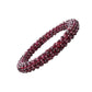 Almandine Braided Garnet Handmade Woven Bangle