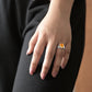 Orange Topaz Simple Band Ring ( 7 Us Ring Size )