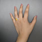 Orange Topaz Simple Band Ring ( 7 Us Ring Size )