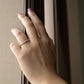 925 silver braid ring in model finger looks beautiful
