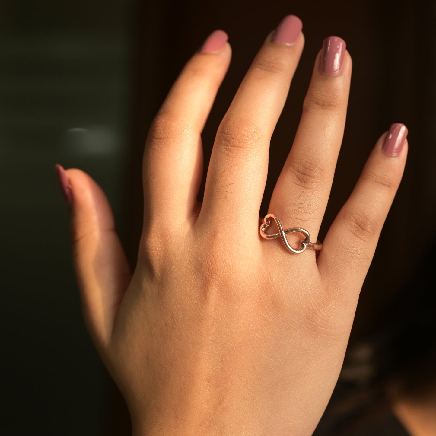 Infinity HEART Silver Ring