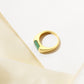 925 Sterling Silver Natural Emerald Men’s Ring – Rectangular Green Emerald Sterling Silver Statement Ring