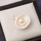 Natural Pearl and 925 Silver Shell Pendant
