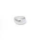 925 Sterling Silver Chunky Dome Band Ring | High Polish Wide Silver Statement Ring for Women & Men