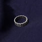 Sterling Silver Linked Chain Ring | Stylish Minimalist Link Design Ring for Everyday Wear