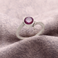 925 Silver Natural Amethyst Ring 8.5 US
