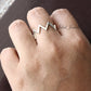 Zigzag 925 sterling silver ring Minimalist ring for Women
