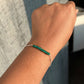 Faceted Rondelle Green Onyx Bracelet For Gift