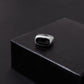 Men’s Solid Sterling Silver Ring with Black Onyx – Classic Statement Jewelry