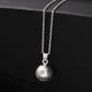 925 silver disco ball sphere charm pendant with silver chain