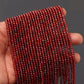 4 mm Red Garnet Faceted Round Beads Strand, Length 12.5 Inches GemsRush