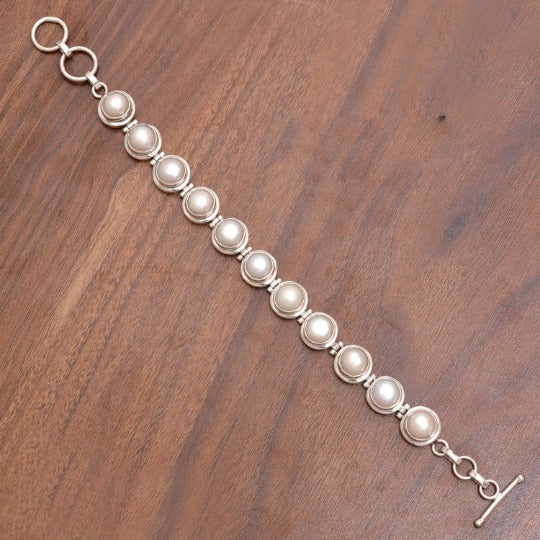 925 Sterling Silver Bracelet Studded With Pear Gemstone GemsRush