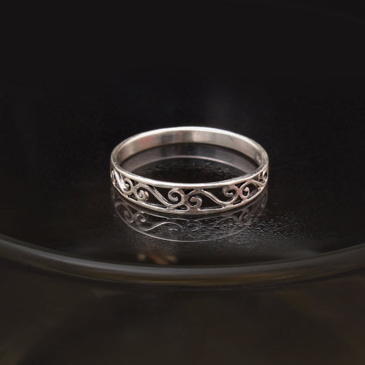 925 Sterling Silver Spinner Ring ( 11 1/4 US Ring Size ) GemsRush
