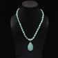 Amazonite Beaded Necklace With Pendant, Birthday Gift For Her/Him GemsRush