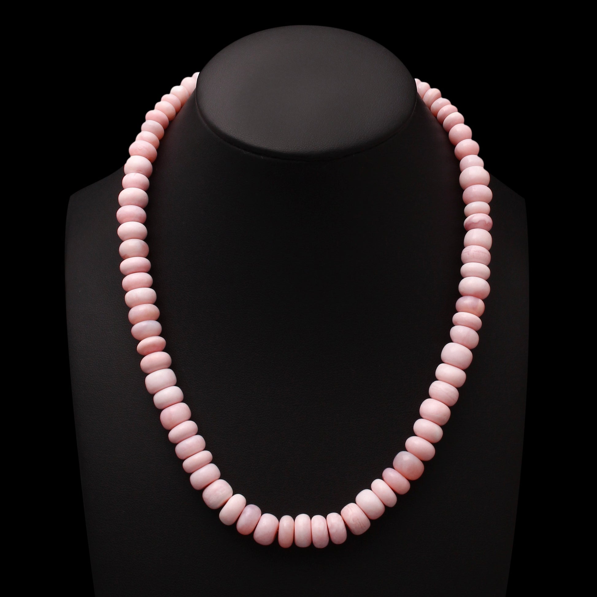 Baby Pink Opal Bead Necklace, Candy Beaded Necklace, Hawaii Choker Necklace GemsRush