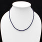 Blue Sapphire Beaded Necklace Blue Sapphire Faceted Rondelle, Sapphire Sparkling Women's Necklace, Perfect Gift GemsRush