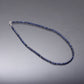Blue Sapphire Beaded Necklace Blue Sapphire Faceted Rondelle, Sapphire Sparkling Women's Necklace, Perfect Gift GemsRush