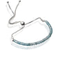 Blue Zircon Twist Layer Silver Bracelet ( Bolo Chain ) GemsRush