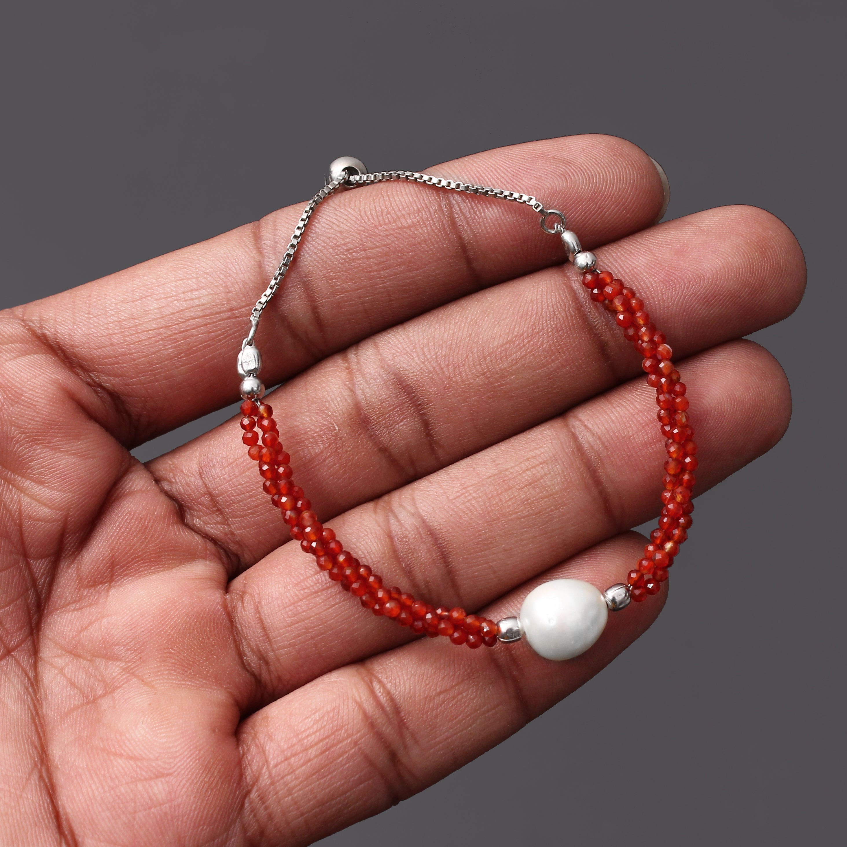 UNICEF Market | Handcrafted Carnelian and Sterling Silver Bangle Bracelet -  Passionately