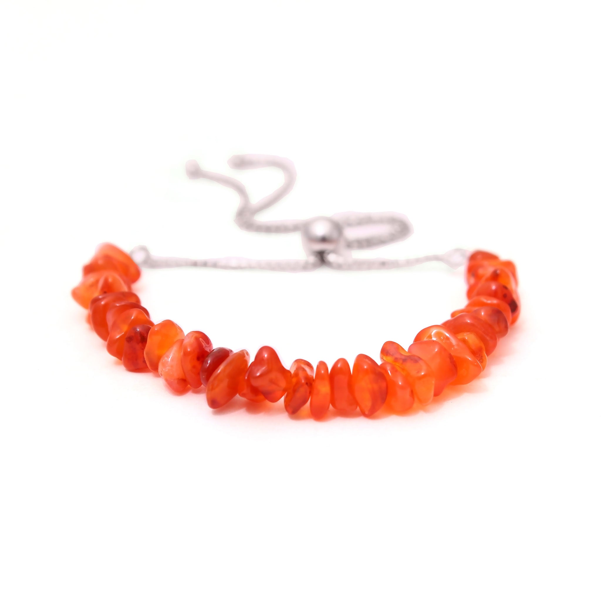 Twin Heart Charm Red Carnelian Bracelet - Luna Jewellery Designs